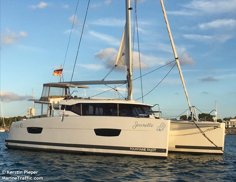 jeanette (Sailing vessel) - IMO , MMSI 211794810, Call Sign DG2165 under the flag of Germany