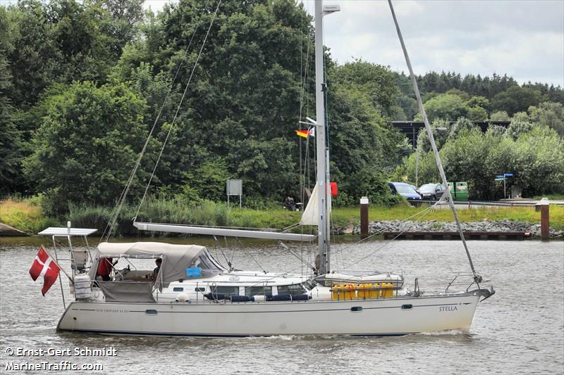 stella (Sailing vessel) - IMO , MMSI 219018401, Call Sign XPE5264 under the flag of Denmark