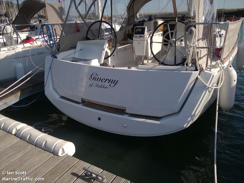 giverny (Sailing vessel) - IMO , MMSI 232006269, Call Sign MAOO8 under the flag of United Kingdom (UK)