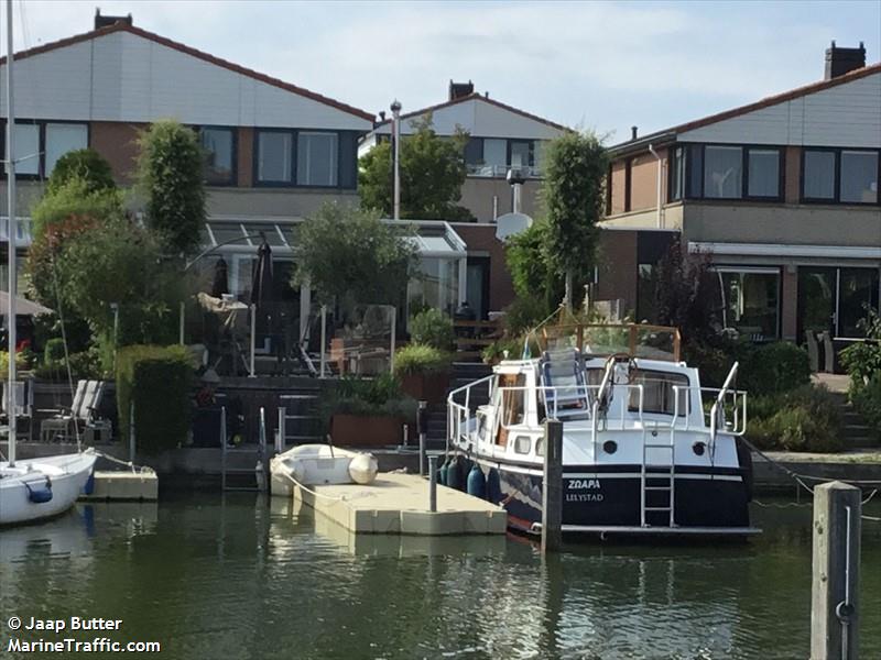 zoara (Pleasure craft) - IMO , MMSI 244013116, Call Sign PF4969 under the flag of Netherlands