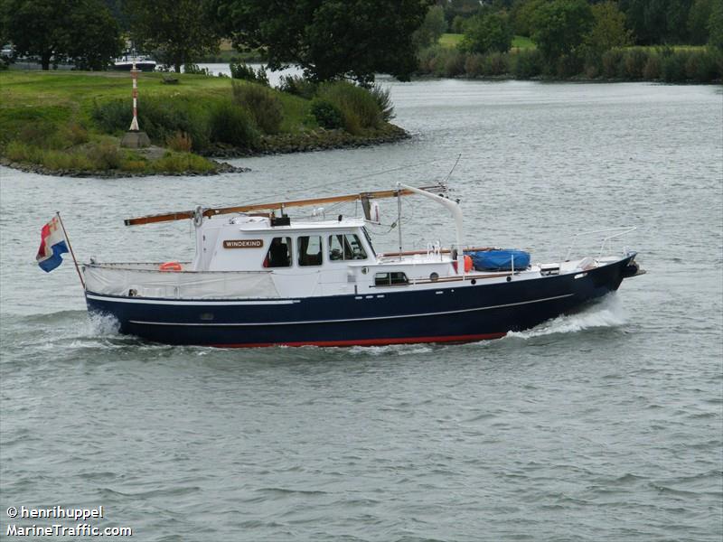 windekind (Pleasure craft) - IMO , MMSI 244060554, Call Sign PF2419 under the flag of Netherlands