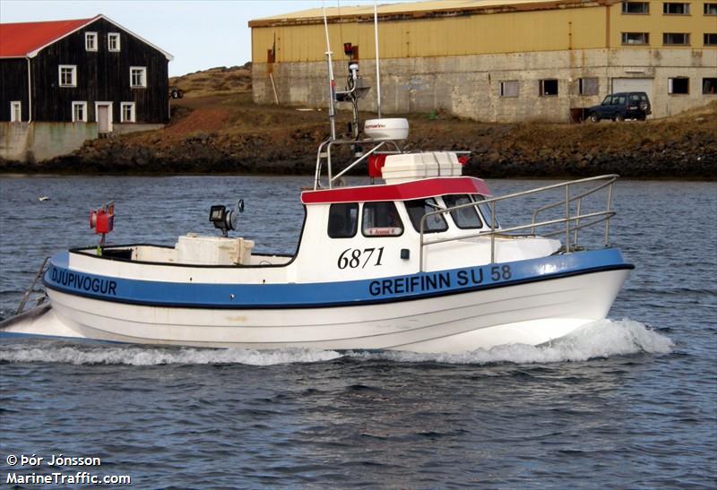 greifinn su-58 (Fishing vessel) - IMO , MMSI 251804940, Call Sign 6871 under the flag of Iceland