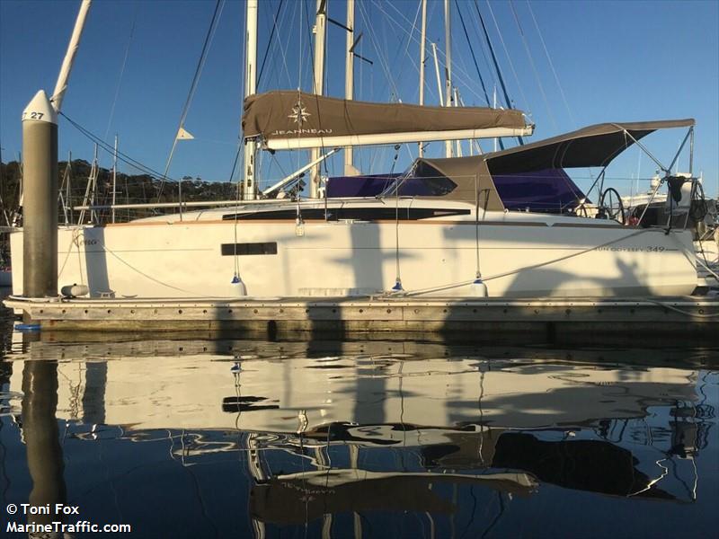 xena (Sailing vessel) - IMO , MMSI 503065780 under the flag of Australia