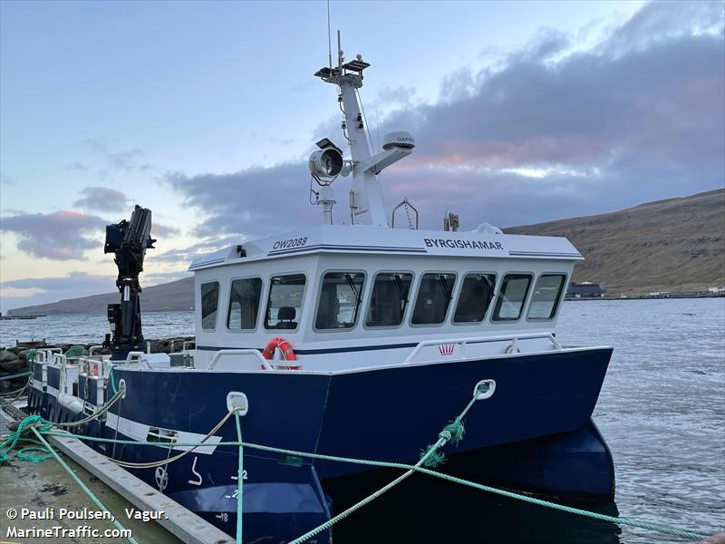 byrgishamar (Fishing vessel) - IMO , MMSI 231108663, Call Sign OW2088 under the flag of Faeroe Islands