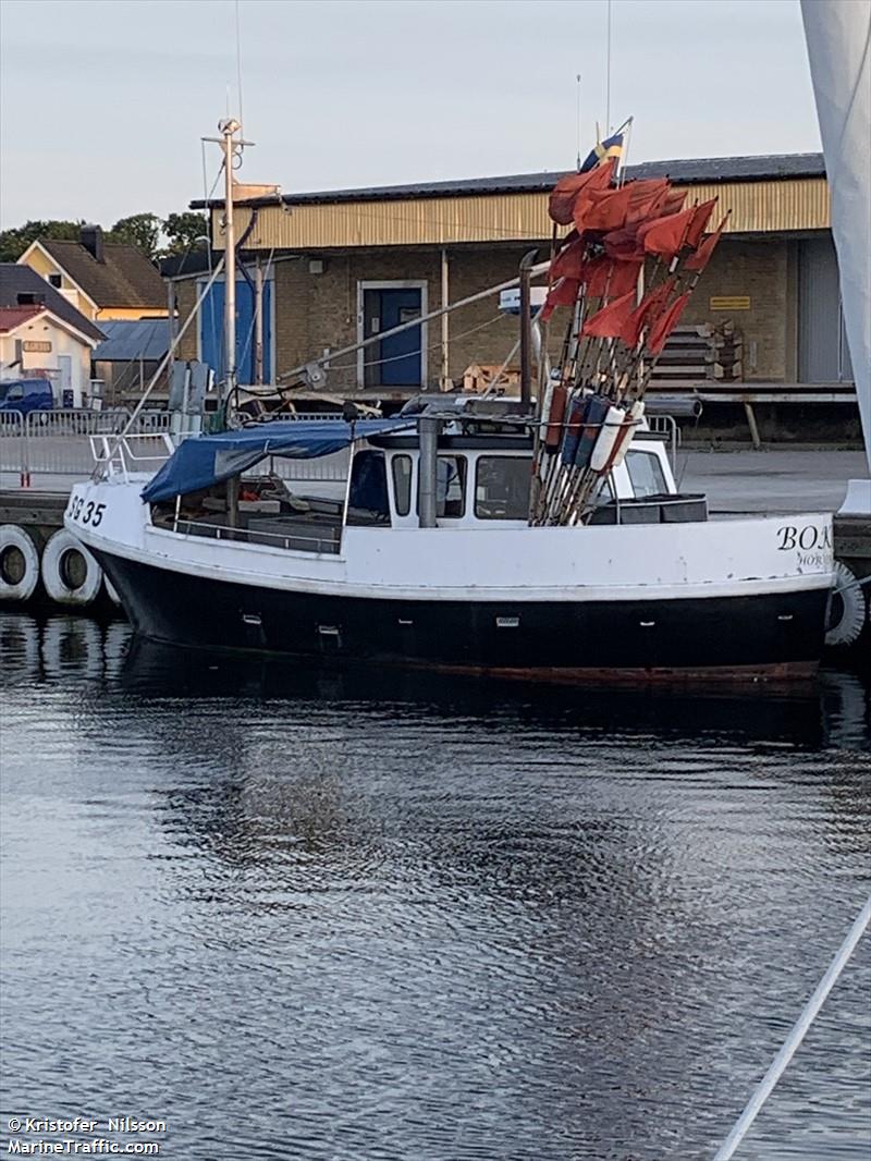 bokoe sg35 (Fishing vessel) - IMO , MMSI 265795110, Call Sign SFB5770 under the flag of Sweden