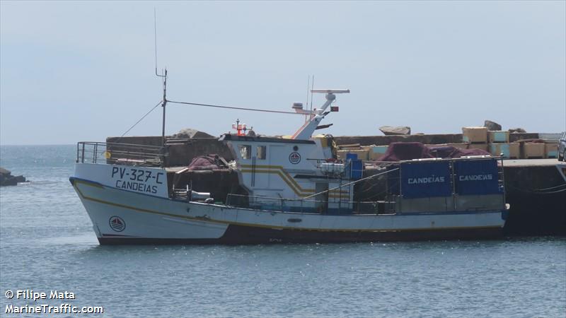candeias (Fishing vessel) - IMO , MMSI 204274000, Call Sign CUHJ3 under the flag of Azores