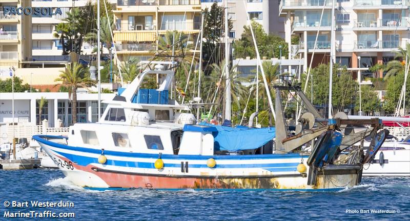 paco sola (Fishing vessel) - IMO , MMSI 224018890, Call Sign EA2780 under the flag of Spain