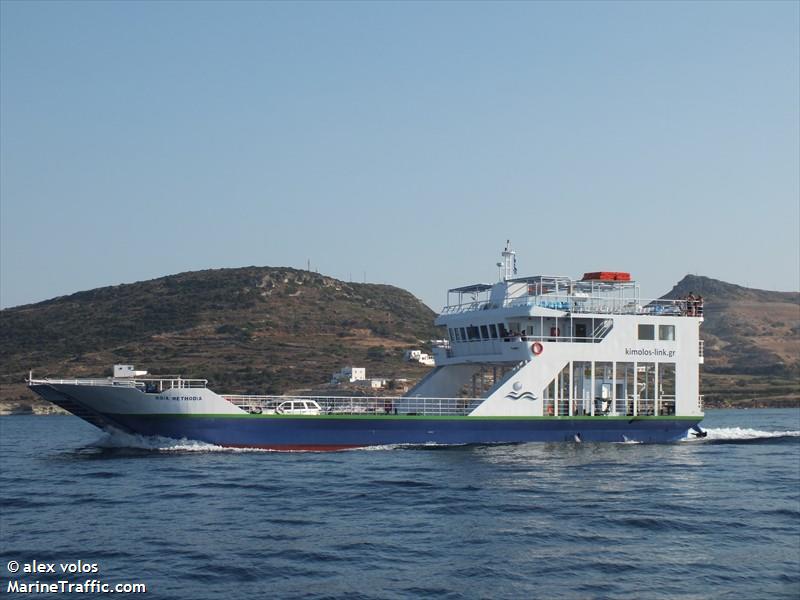 osia methodia (Passenger/Ro-Ro Cargo Ship) - IMO 9891622, MMSI 240220400, Call Sign SVA9257 under the flag of Greece
