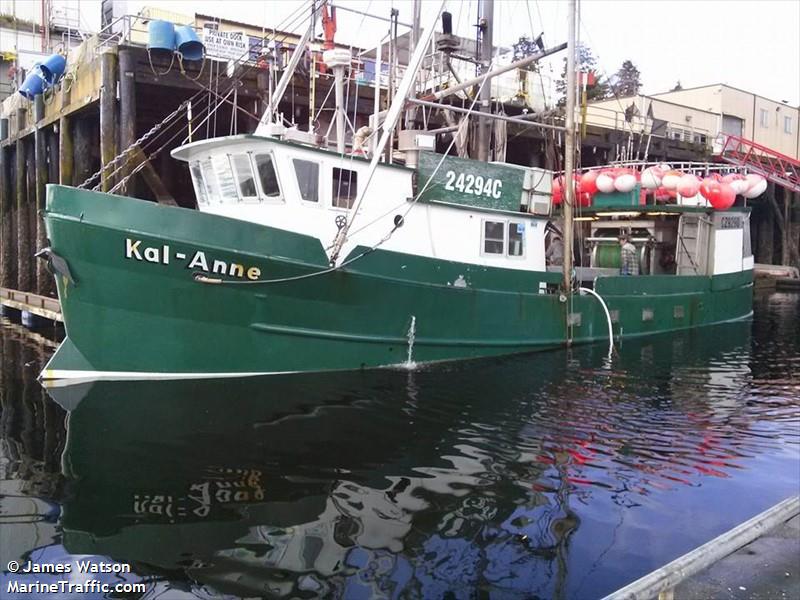 kal-anne (Fishing vessel) - IMO , MMSI 316001028 under the flag of Canada