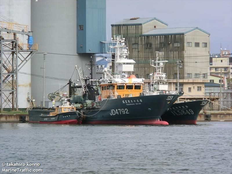 tenohmaru no88 (Fishing vessel) - IMO , MMSI 431805000, Call Sign JD4792 under the flag of Japan