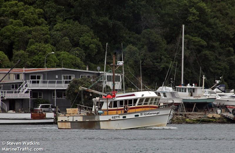 te kahurangi (Fishing vessel) - IMO , MMSI 512004823, Call Sign ZMA4044 under the flag of New Zealand