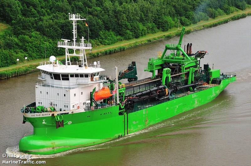 victor horta (Hopper Dredger) - IMO 9525704, MMSI 205604000, Call Sign ORQA under the flag of Belgium