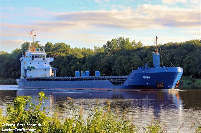 nina (General Cargo Ship) - IMO 9277278, MMSI 209075000, Call Sign 5BTL4 under the flag of Cyprus