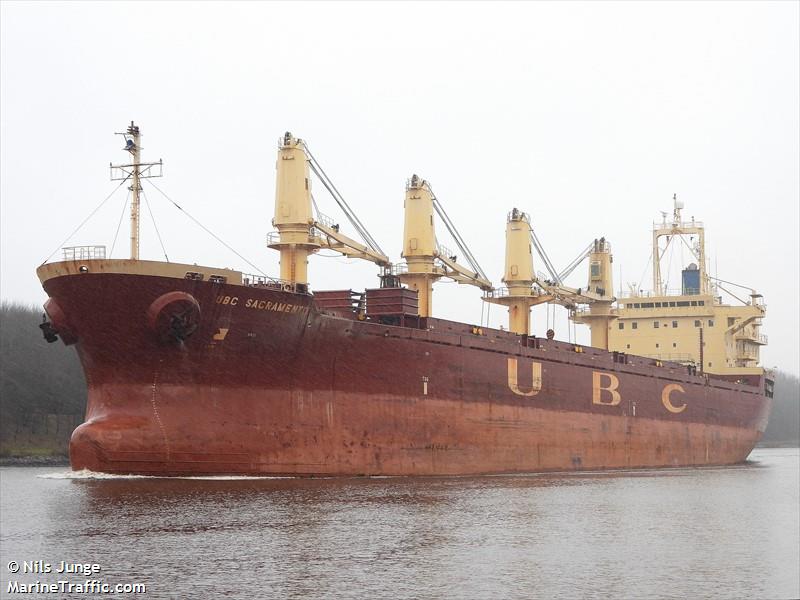 ubc sacramento (General Cargo Ship) - IMO 9236080, MMSI 209393000, Call Sign P3CH9 under the flag of Cyprus