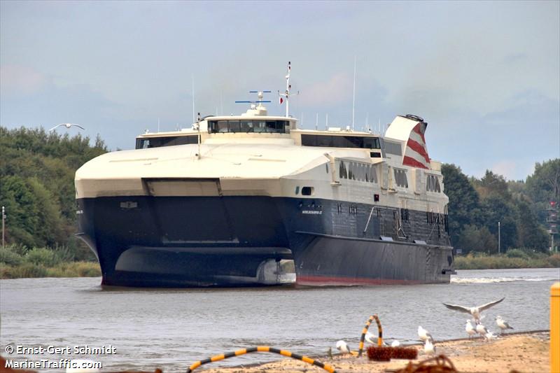 worldchampion jet (Passenger/Ro-Ro Cargo Ship) - IMO 9216250, MMSI 209395000, Call Sign 5BBW5 under the flag of Cyprus