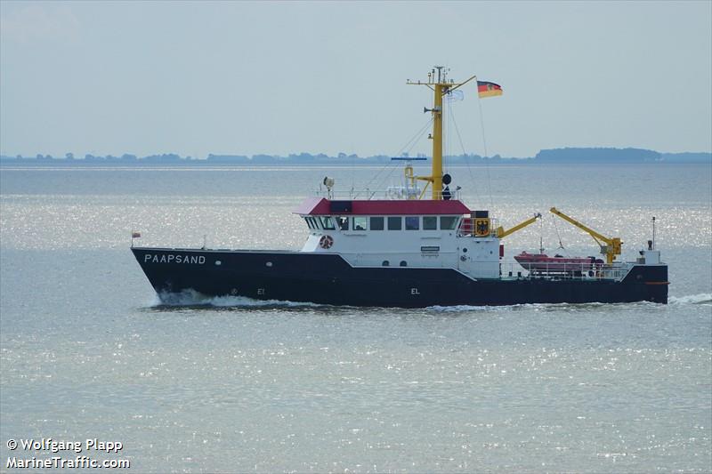 paapsand (Research Vessel) - IMO 9199177, MMSI 211286480, Call Sign DBKQ under the flag of Germany