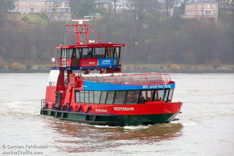 reeperbahn (Passenger ship) - IMO , MMSI 211316150, Call Sign DB3812 under the flag of Germany