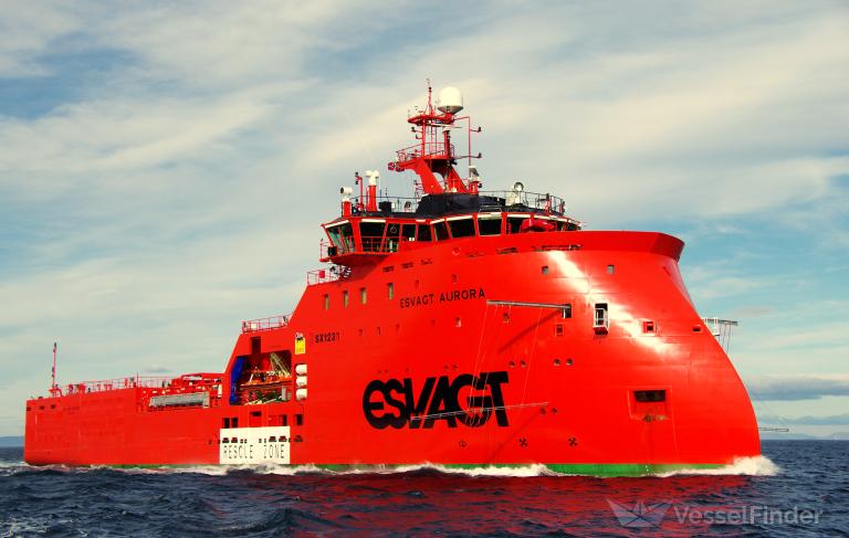 esvagt aurora (Standby Safety Vessel) - IMO 9594042, MMSI 219017214, Call Sign OYPV2 under the flag of Denmark