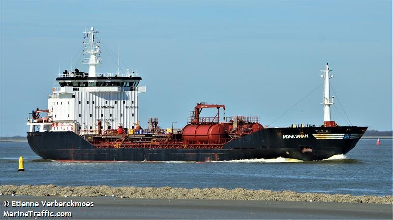 mona swan (Chemical/Oil Products Tanker) - IMO 9371804, MMSI 219624000, Call Sign OWGJ2 under the flag of Denmark