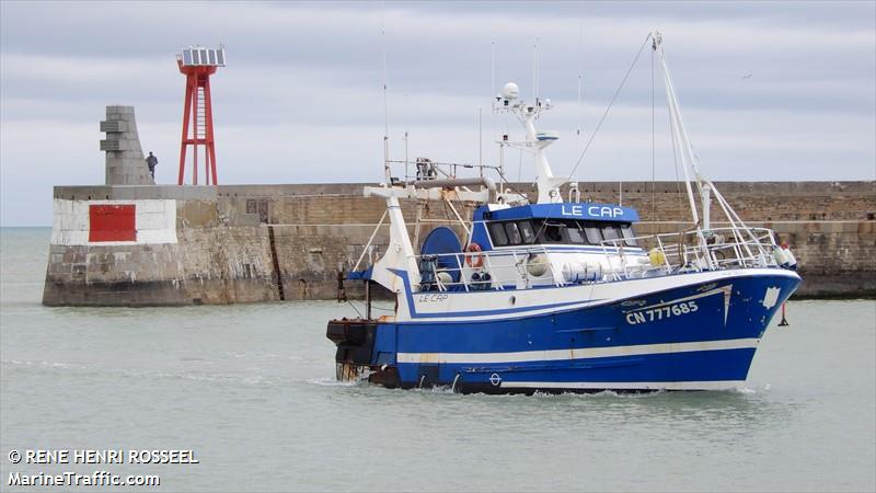 fv le cap (Fishing vessel) - IMO , MMSI 227419000, Call Sign FGRP under the flag of France