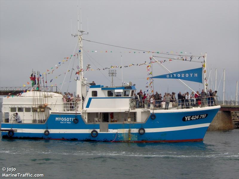 fv myosotis (Fishing vessel) - IMO , MMSI 227584000, Call Sign FPMG under the flag of France