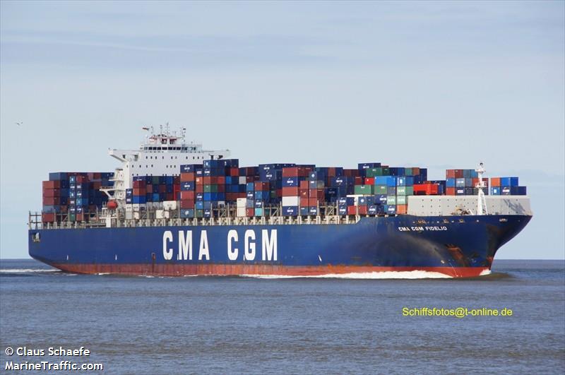 cma cgm fidelio (Container Ship) - IMO 9299642, MMSI 228343900, Call Sign FMFS under the flag of France