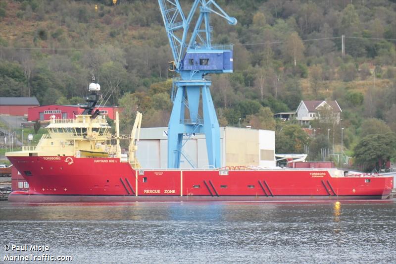 torsborg (Offshore Tug/Supply Ship) - IMO 9644445, MMSI 231851000, Call Sign OZ2130 under the flag of Faeroe Islands