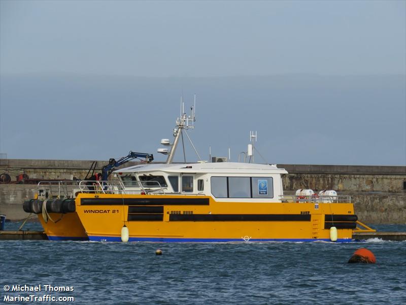 windcat21 (HSC) - IMO , MMSI 235077831, Call Sign 2DCN9 under the flag of United Kingdom (UK)