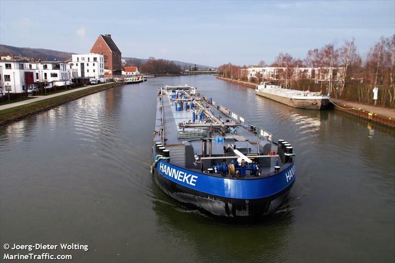 hanneke (Tanker) - IMO , MMSI 244730565, Call Sign PB9705 under the flag of Netherlands