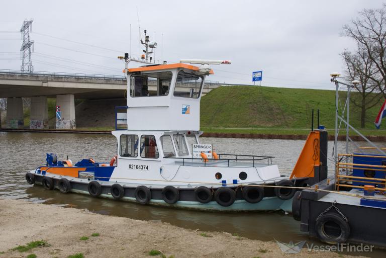 springer (Cargo ship) - IMO , MMSI 244770518, Call Sign PD9387 under the flag of Netherlands