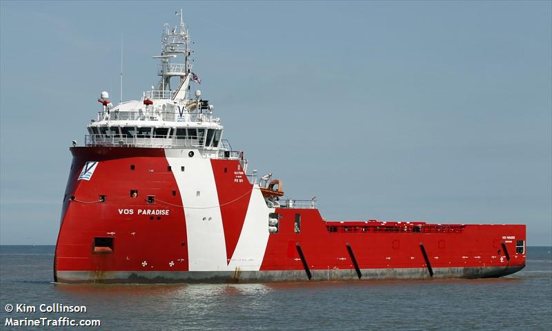 vos paradise (Offshore Tug/Supply Ship) - IMO 9685762, MMSI 244830902, Call Sign PCZL under the flag of Netherlands