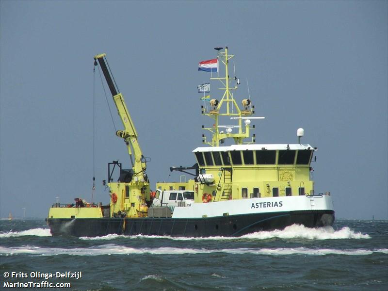 asterias (Research Vessel) - IMO 8943545, MMSI 246017000, Call Sign PGBM under the flag of Netherlands