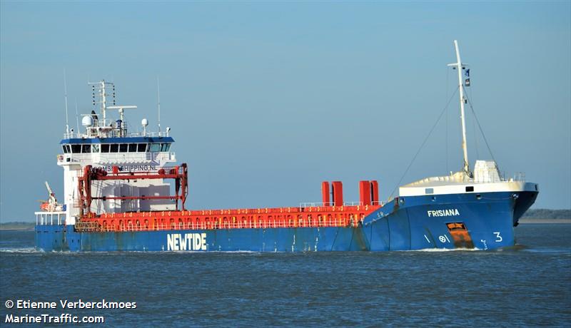 frisiana (General Cargo Ship) - IMO 9385893, MMSI 246602000, Call Sign PCEQ under the flag of Netherlands