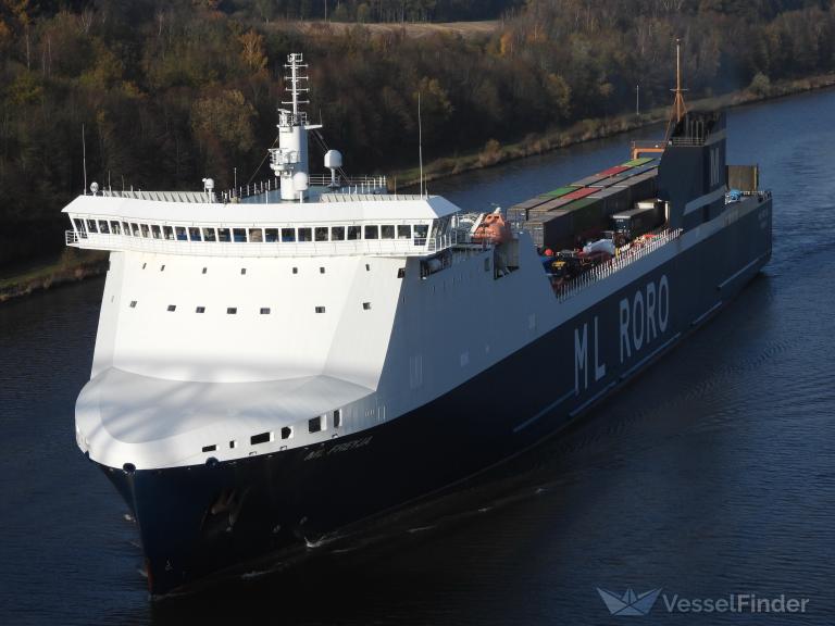 ml freyja (Ro-Ro Cargo Ship) - IMO 9799977, MMSI 247386800, Call Sign IBRT under the flag of Italy