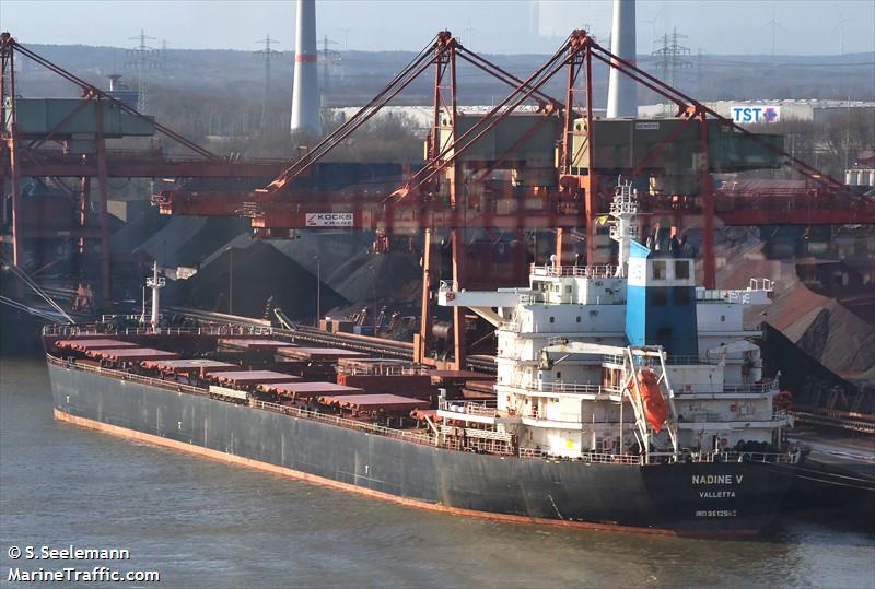 nadine v (Bulk Carrier) - IMO 9512563, MMSI 248803000, Call Sign 9HA4814 under the flag of Malta