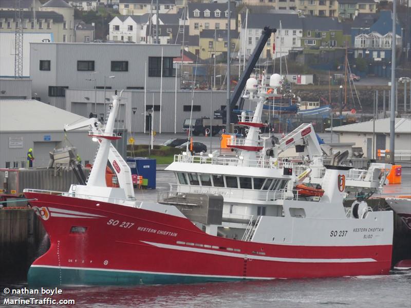 western chieftain (Fishing vessel) - IMO , MMSI 250005223, Call Sign EIUE4 under the flag of Ireland