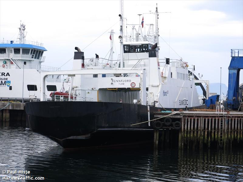 sunnfjord (Passenger/Ro-Ro Cargo Ship) - IMO 7710501, MMSI 257389400, Call Sign LHCR under the flag of Norway