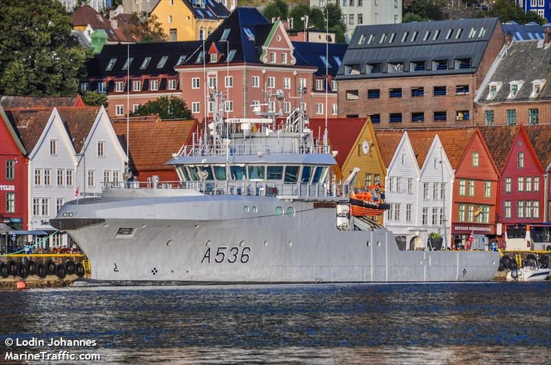 knm olav tryggvason (Patrol Vessel) - IMO 9517460, MMSI 259366000, Call Sign LCKB under the flag of Norway