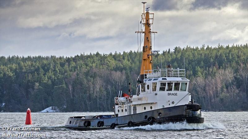 brage (Tug) - IMO 7434054, MMSI 265813730, Call Sign SBIN under the flag of Sweden