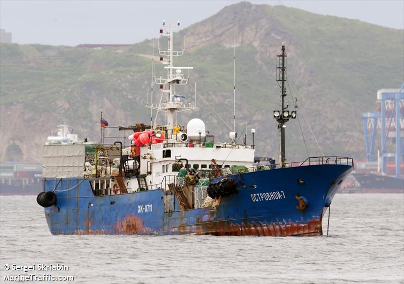 ostrovnoy-7 (Refrigerated Cargo Ship) - IMO 9009516, MMSI 273411780, Call Sign UBYQ3 under the flag of Russia