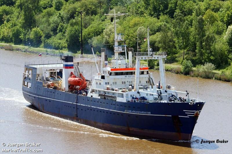 ak. a. karpinskiy (Research Vessel) - IMO 8227238, MMSI 273457410, Call Sign UIZO under the flag of Russia