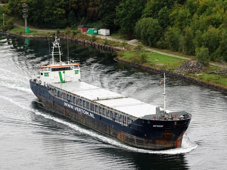 antwerp (General Cargo Ship) - IMO 9375848, MMSI 304087000, Call Sign V2GT9 under the flag of Antigua & Barbuda