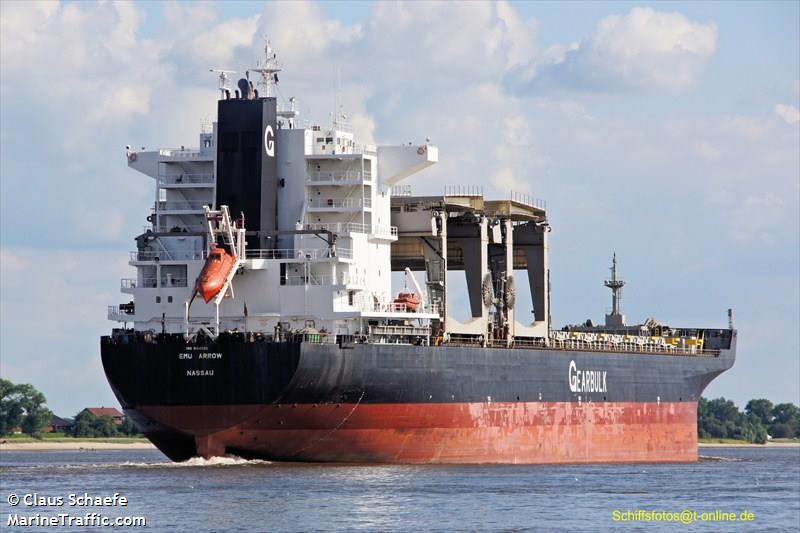 emu arrow (General Cargo Ship) - IMO 9144392, MMSI 309805000, Call Sign C6OR4 under the flag of Bahamas