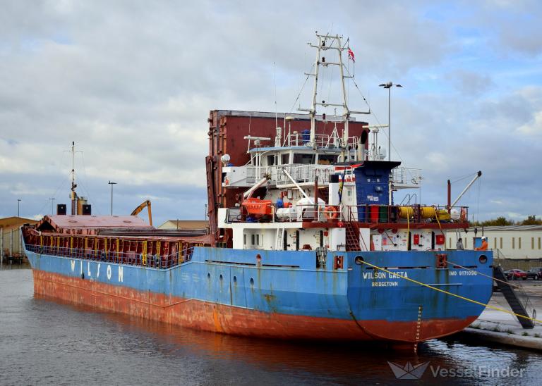 wilson gaeta (General Cargo Ship) - IMO 9171096, MMSI 314237000, Call Sign 8PTS under the flag of Barbados