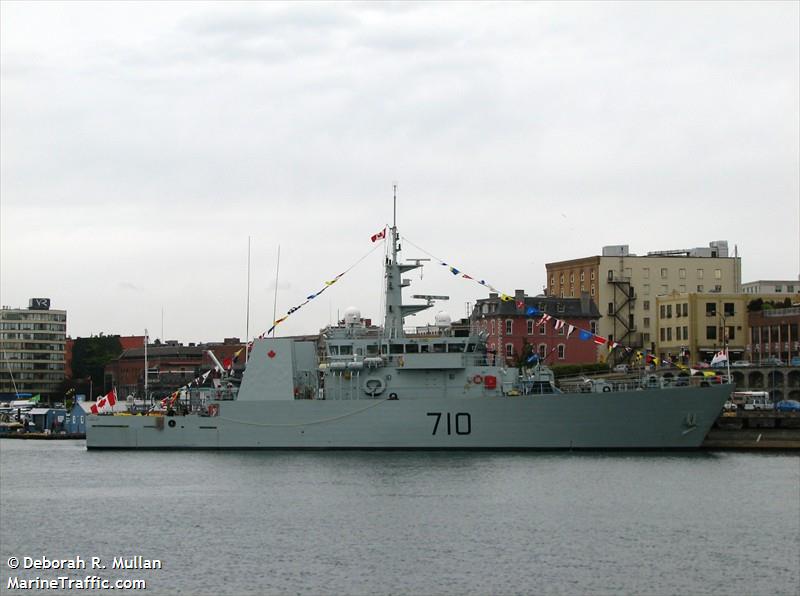 cdn warship 710 (Military ops) - IMO , MMSI 316267000, Call Sign CGJI under the flag of Canada