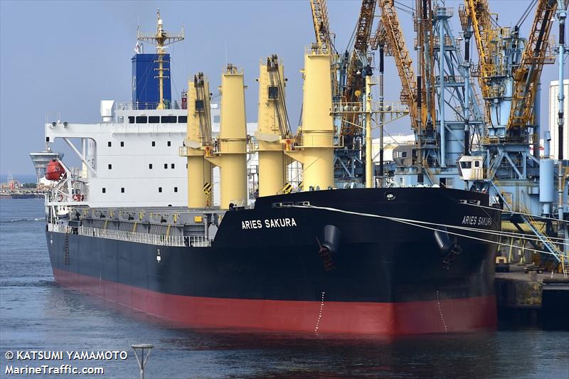 aries sakura (Bulk Carrier) - IMO 9881146, MMSI 352676000, Call Sign 3EYV5 under the flag of Panama