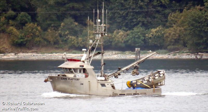 cape flattery (Fishing vessel) - IMO , MMSI 369001000, Call Sign WDA7384 under the flag of United States (USA)