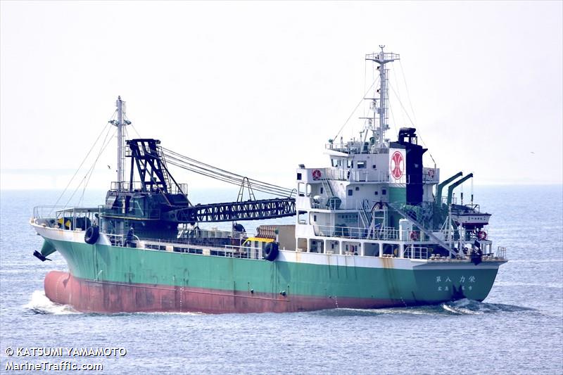rikiei no.8 (Cargo ship) - IMO , MMSI 431009718, Call Sign JD4201 under the flag of Japan