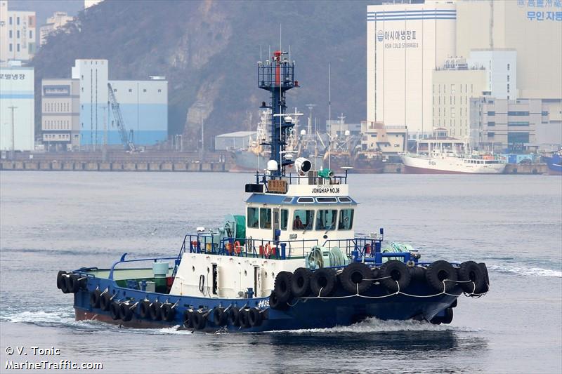 jonghap no 36 (Tug) - IMO 9812652, MMSI 440909000, Call Sign D8GR under the flag of Korea