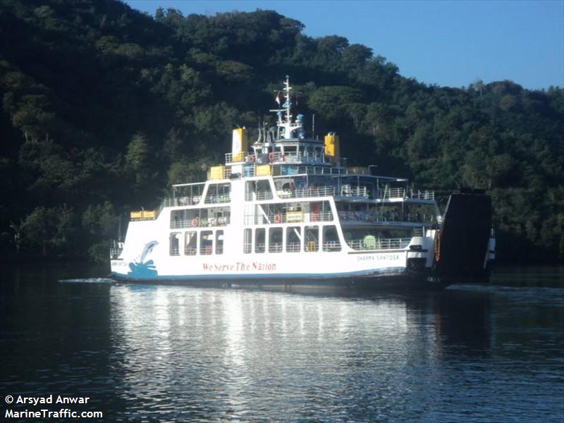 kmp.dharma santosa (Passenger ship) - IMO , MMSI 525015944, Call Sign YGML under the flag of Indonesia